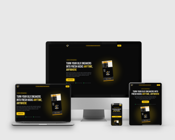 Sneaker Cleaner Landing Page